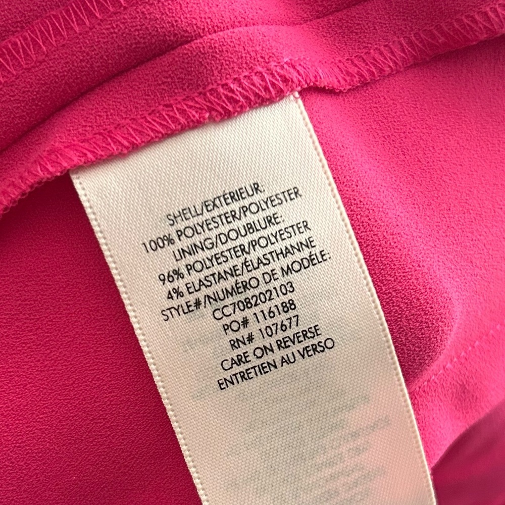 Alice + Olivia Marin Ruffle Top & Shavon Cut Out Wide Leg Pants Set Pink Sz 2/4 - Picture 10 of 12
